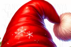 Santa's Favorite, Retro Santa Hat PNG for Cozy Christmas Product Image 3