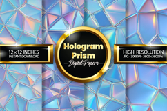 Hologram Prism Digital Papers - 04 Variations Product Image 1
