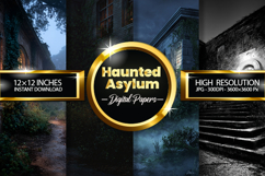 Haunted Asylum Digital Papers - 04 Variations Product Image 1