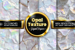 Opal Texture Digital Papers - 04 Variations Product Image 1