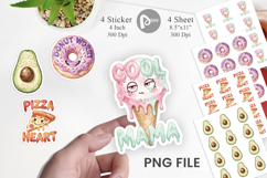 Funny Foodie Mom Puns Sticker Product Image 1