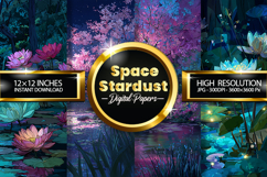 Space Stardust Digital Papers - 04 Variations Product Image 1