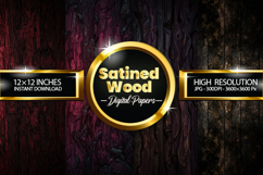 Satined Wood Digital Papers - 04 Variations Product Image 1