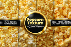 Popcorn Texture Digital Papers - 04 Variations Product Image 1