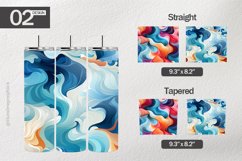 Wavy Tumbler Wrap| Tumbler Sublimation Wrap Product Image 1