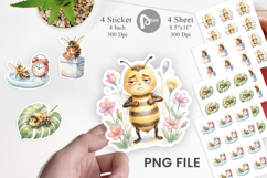 Lazy Island Life Bee Sticker Product Image 1
