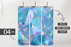 Iridescent Crystal Digital Papers - 04 Variations Product Image 2