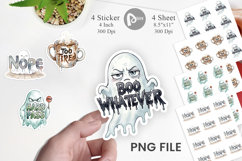 Introverted Ghost Sarcastic Sticker Product Image 1