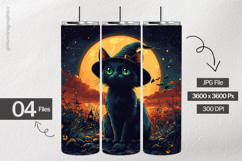 Witch Cat Digital Papers - 04 Variations Product Image 2