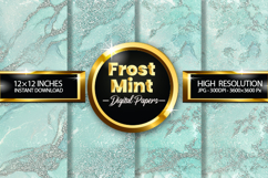 Frost Mint Digital Papers - 04 Variations Product Image 1