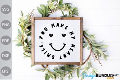 You Make My Heart Smile SVG Cut Files |Funny Quote SVG Product Image 2