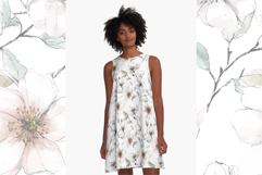 Soft Magnolia Blossom Seamless Pattern Product Image 2