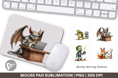 Monday Morning Zombies Mouse Pad Product Image 1