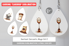 Sentient Sarcastic Mugs Earring Product Image 1