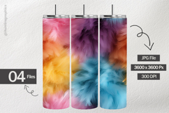 Rainbow Fluffy Digital Papers - 04 Variation Product Image 2