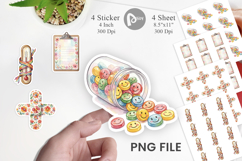 Retro Groovy Nurse Tools Sticker Product Image 1