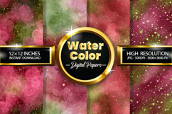 Water Colour Digital Papers - 04 Variations Product Image 1