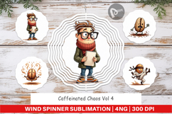 Sarcastic Coffee Wind Spinner Product Image 1