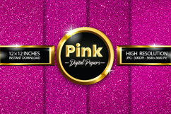 Pink Glitter Digital Papers - 04 Variations Product Image 1