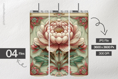 Nouveau Flower Digital Papers - 04 Variations Product Image 2