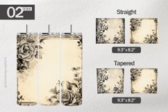 Roses Border Tumbler Wrap| Tumbler Sublimation Wrap Product Image 1