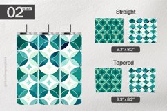 Teal Pattern Tumbler Wrap| Tumbler Sublimation Wrap Product Image 1