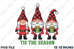 Christmas Gnome Tis the Season PNG Product Image 1