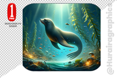 Cute Sealion Clipart - PNG File Product Image 2