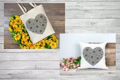 Floral Heart SVG | Valentines Day SVG | Heart SVG Product Image 4