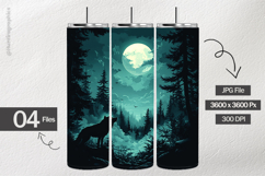 Howling Wolves Digital Papers - 04 Variations Product Image 2