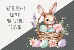 Easter Bunny Clipart | Spring Clipart | Easter Sublimation Product Image 1