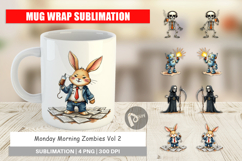 Monday Morning Zombies Mug Wrap Product Image 1