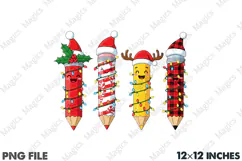 Christmas PNG, Teacher Christmas PNG Product Image 1