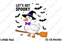Retro PNG Halloween Goose Sublimation Product Image 1