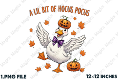Retro PNG Halloween Goose Sublimation Product Image 1