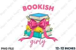 Bookish Girly Coquette Book PNG Flower Product Image 2