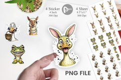 Zany Easter Animal Sticker Product Image 1
