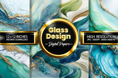 Galss Design Digital Papers - 04 Variations Product Image 1