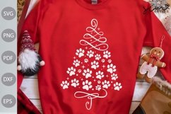 Christmas Tree With Paws SVG Cut Files/ Christmas SVG Design Product Image 2