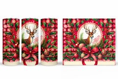 Christmas Deer Tumbler Design. Christmas Tumbler Sublimation Product Image 2