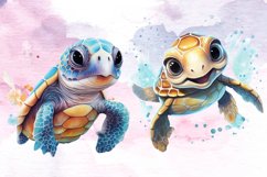 Baby Turtles Clipart sublimation Bundle Product Image 3