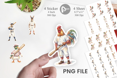 Vintage Farm Animal Baseball Sticker Product Image 1