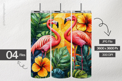 Flamingo Digital Papers - 04 Variation Product Image 2
