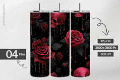 Gothic Rose Digital Papers - 04 Variations Product Image 1