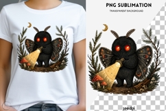 Cute Mothman PNG | Funny Cryptid Clipart Design Product Image 1