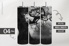 Scary Tree Digital Papers - 04 Variations Product Image 2