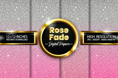 Rose Fade Digital Papers - 04 Variations Product Image 1