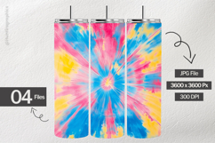 Rainbow Tie Dye Digital Papers - 04 Variations Product Image 2
