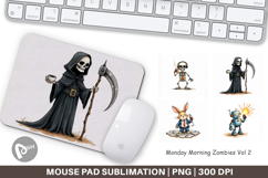 Monday Morning Zombies Mouse Pad Product Image 1