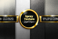 Spray Texture Digital Papers - 04 Variations Product Image 1